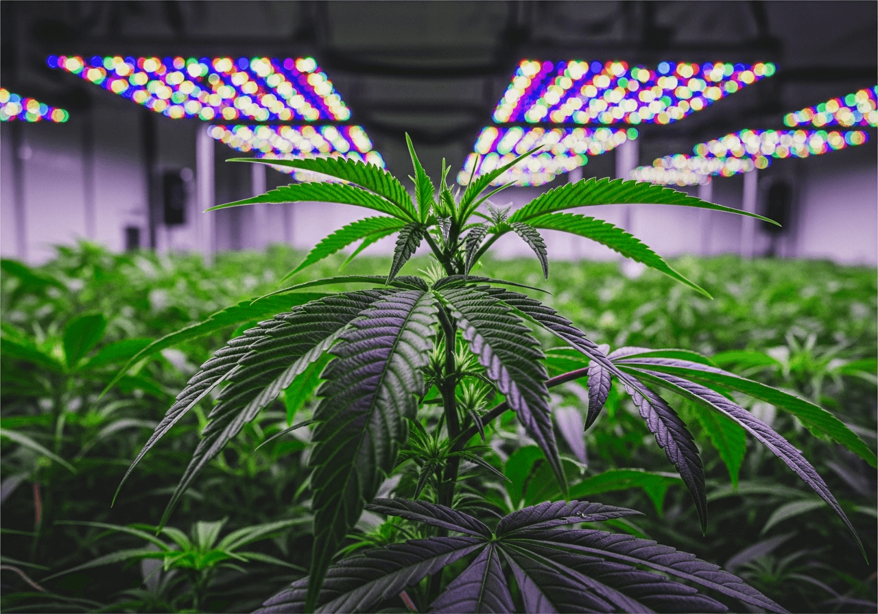 Photoperiodische Seeds Feminized – Cannabis-Pflanze unter LED